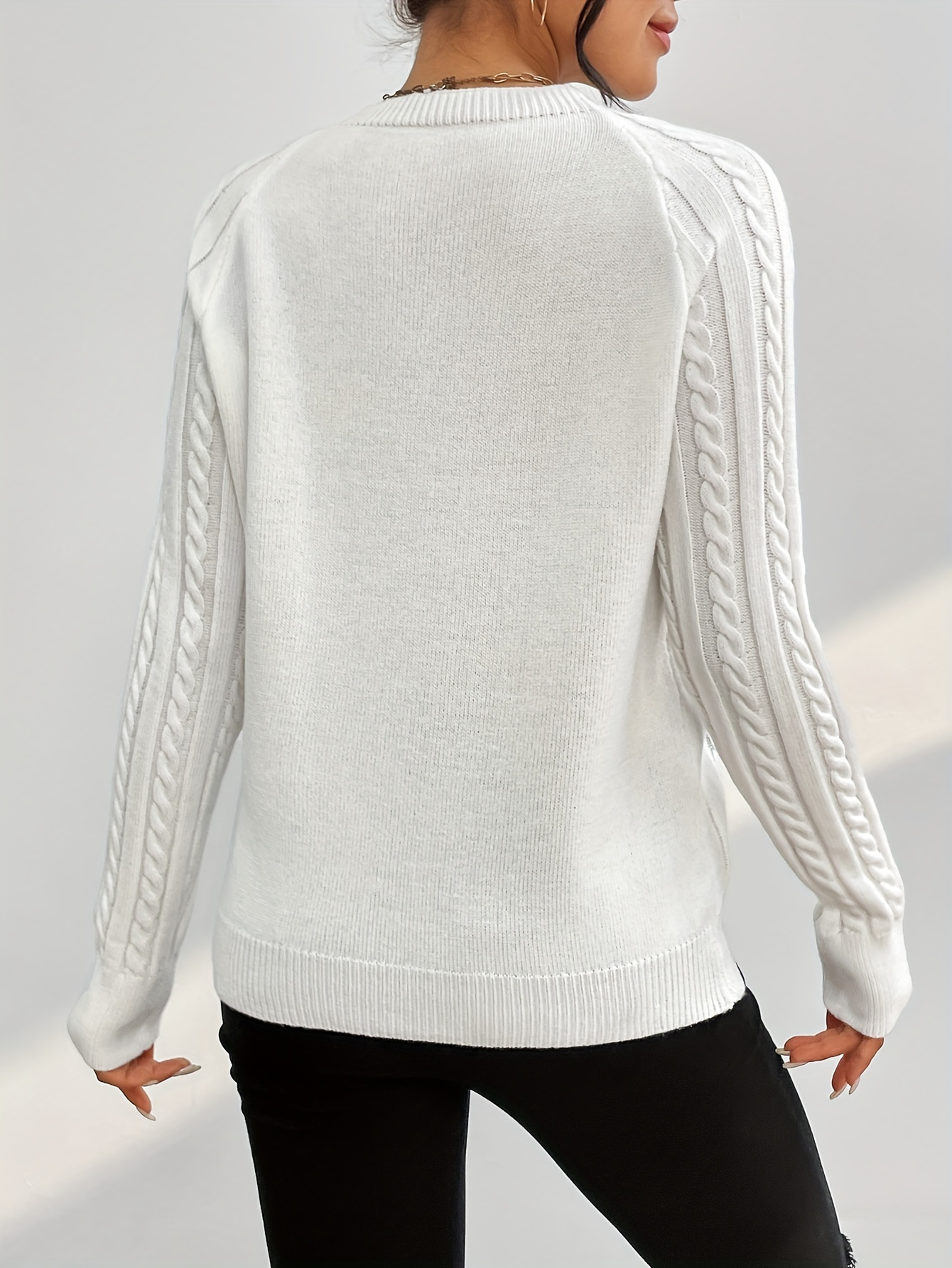 Uptown Luxe – Cable Knit Button Sweater