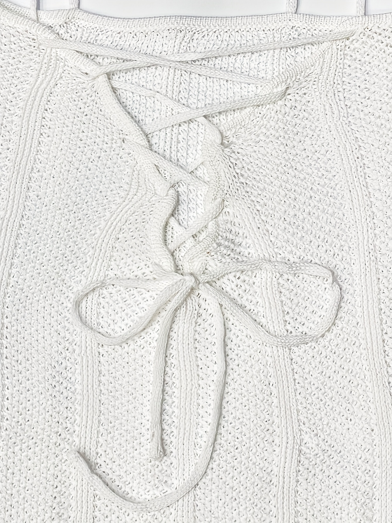 Sculpted Serenity Knit Maxi Dress – White Elegance