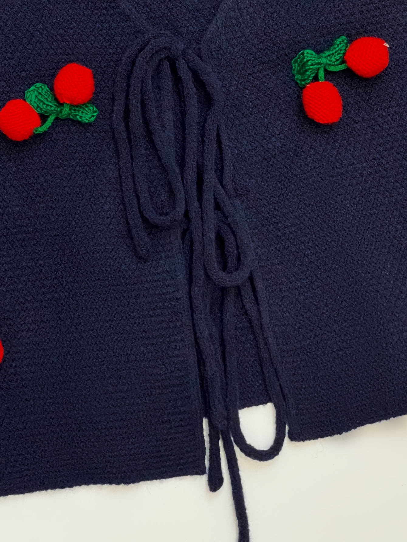Cherry Pop Knit Tie Vest