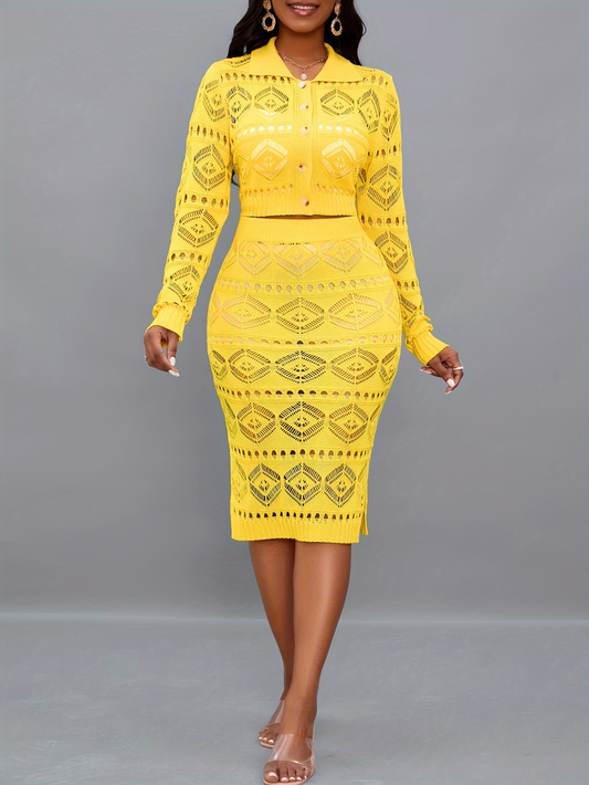 Golden Radiance Crochet Set
