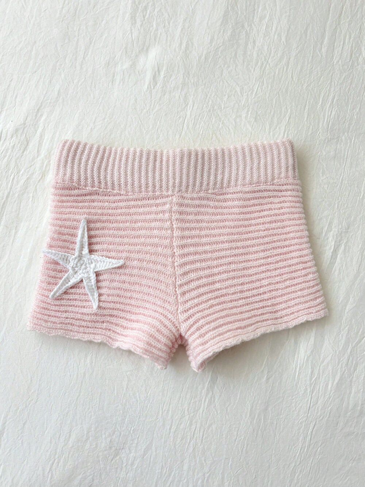 Starry Knit Shorts – Soft, Sweet & Playful